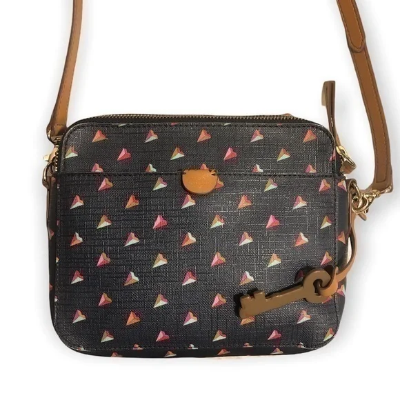 Fossil navy blue crossbody bag - Picture 1 of 10